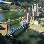Two bridges at the Legoland in Carlsbad California<br>